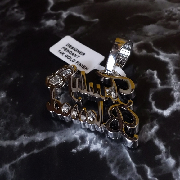 14K White Gold Finish Truly Blessed Pendant - Picture 9 of 12